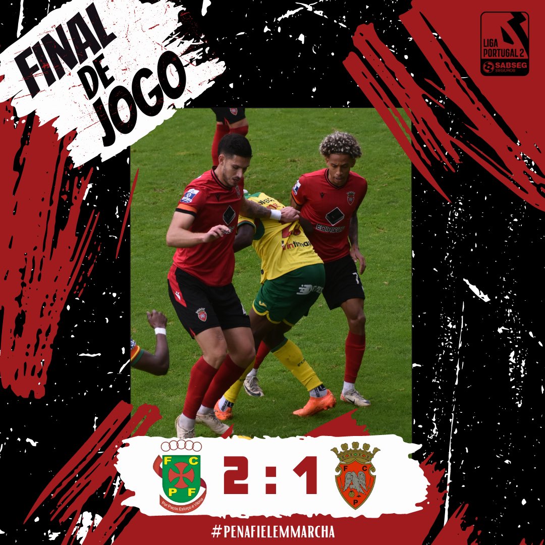 Derrota frente ao @fcpacosdeferreira ❌

#penafielemmarcha