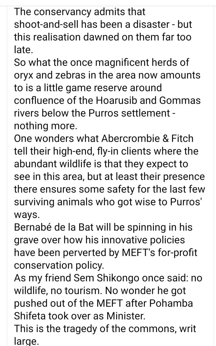 CWitvrouwen's tweet photo. Why are these voices missing in all those newspaper artcles, interviews, PR and lobbying campaigns, prize-winning trophy hunting book signing the hymn of the CONservation success of Namibia
Via John Grobler https://t.co/sMgOBDA35V