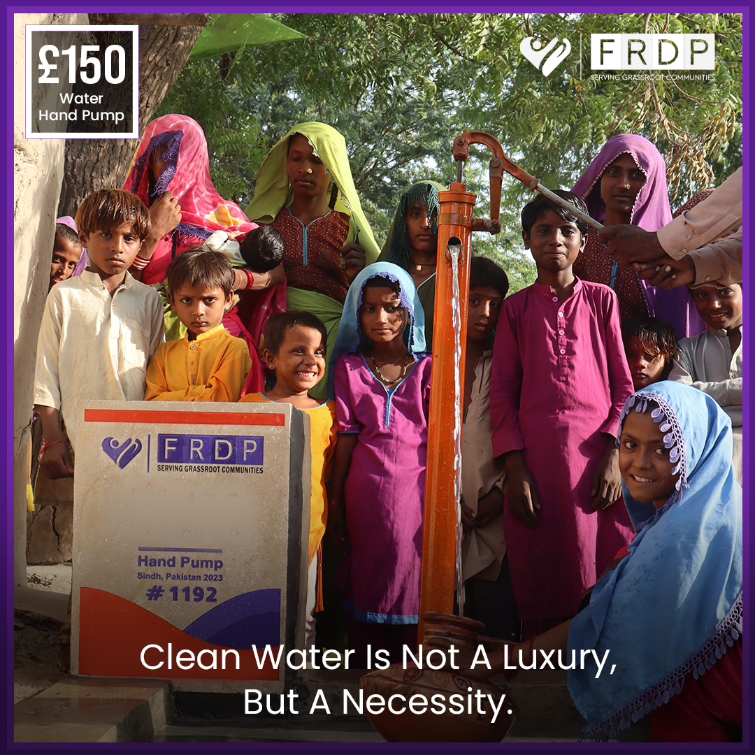 FRDPINTERNATION's tweet image. Clean water, a life source, is a resource many in #Pakistan lack.

#FRDP is making a difference by constructing water wells to provide clean, safe water to those in need.

Your donations can be the catalyst for transformation. Support us at - frdpinternational.org/water-appeal.