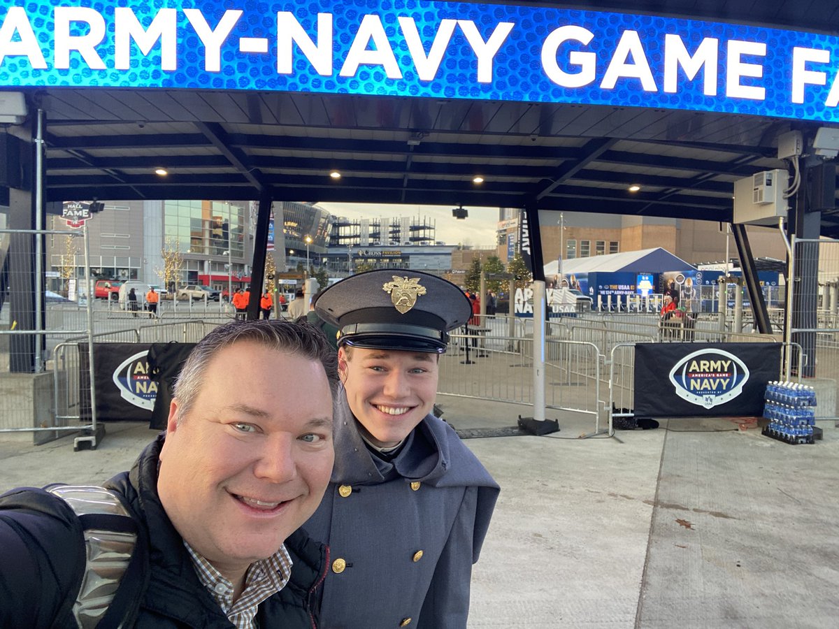 Good Morning from Army/Navy

Hitting the air on <a href="/SXMCollege/">College Sports on SiriusXM</a> 84 at 9a est