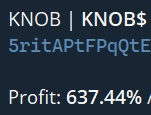 JimHawkins2000's tweet photo. Decided to sleep on $KNOB and cashed out little bit more than I expected xD. Thank you for the ping alert.
@alpha_gardeners
#GardenersOnTop https://t.co/CWHM3S2xno