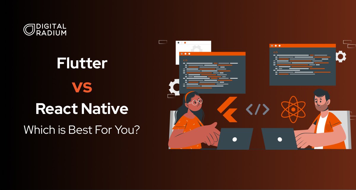 dannymartinmd98's tweet image. Flutter vs React native in 2023 - Which is Better For You?
Struggling to choose the right tech stack for your app development? Read our detailed blog on Flutter vs React Native to choose the best one for you.
Visit Us, digitalradium.com/flutter-vs-rea…
#fluttervsreactnative
