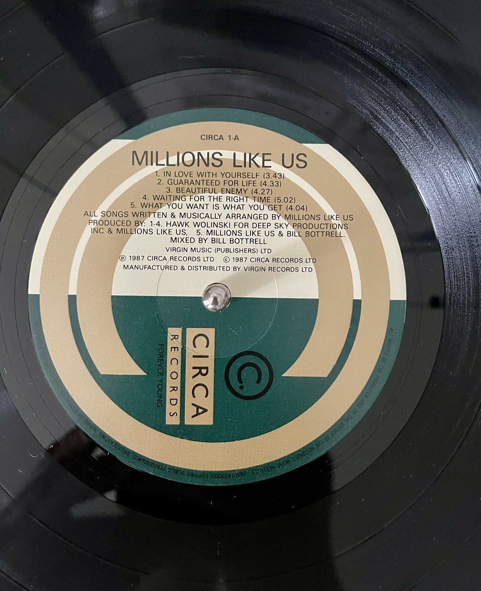 Poplifer73's tweet photo. Saturday!
Circa1.
Millions Like Us.
1987 Circa Records.
WHAT A RECORD LABEL!
#Saturday #NowPlaying #MillionsLikeUs #JohnOKane #DebutAlbum #CircaRecords https://t.co/On6aIEcFJs
