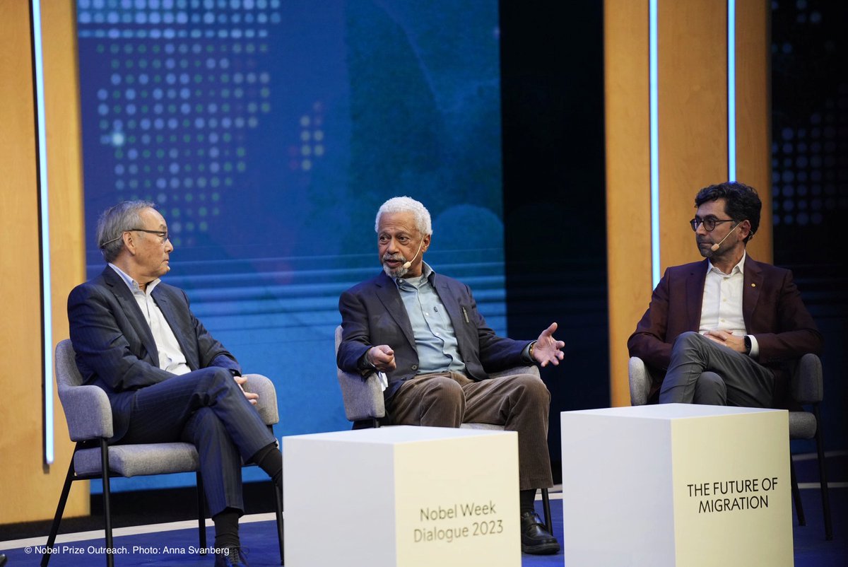 “I found my tribe, the tribe of science.”

Nobel Prize laureates Steven Chu, Abdulrazak Gurnah and Ardem Patapoutian share their migrant experience, shedding light on the diverse narratives in the laboratory and beyond.

Watch in full: bit.ly/46Shl3c

#NobelPrizeDialogue