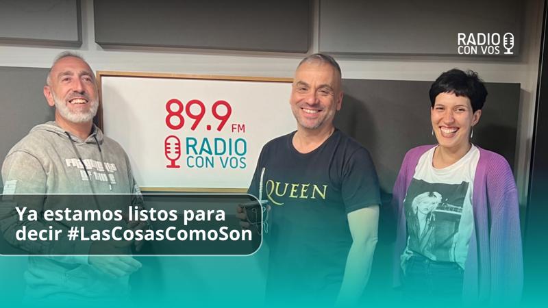 📻 Ya estamos listos para decir #LasCosasComoSon con <a href="/pablodeleon1/">Pablo de León</a>  

🚘 Autos y deportes <a href="/pampaleturia/">Gaston Leturia</a> 
💸 Economía con <a href="/natdona/">Natalia Donato</a> 
🎧 Música con <a href="/peyizambrano/">Peyi</a>  
🎙 La voz de <a href="/AlejandritaArce/">Alejandra Soledad Arce</a> 
🎚En los controles <a href="/LuCamTec/">LUcas CAMpos</a> y Nico
