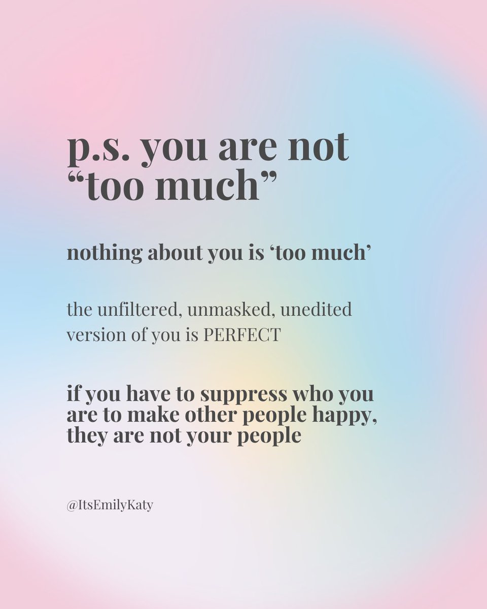 ItsEmilyKaty's tweet photo. You’re perfect just the way you are. https://t.co/4BfNxEmAkg