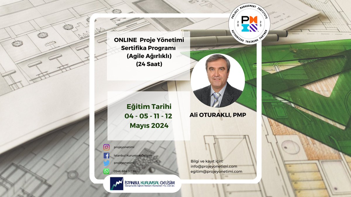 Proje Yönetimi Sertifika Programı (Agile Ağırlıklı) - 24 Saat
04 - 05 - 11 - 12 MAYIS 2024

#projeyönetimi

projeyonetimi.com/event-details/…