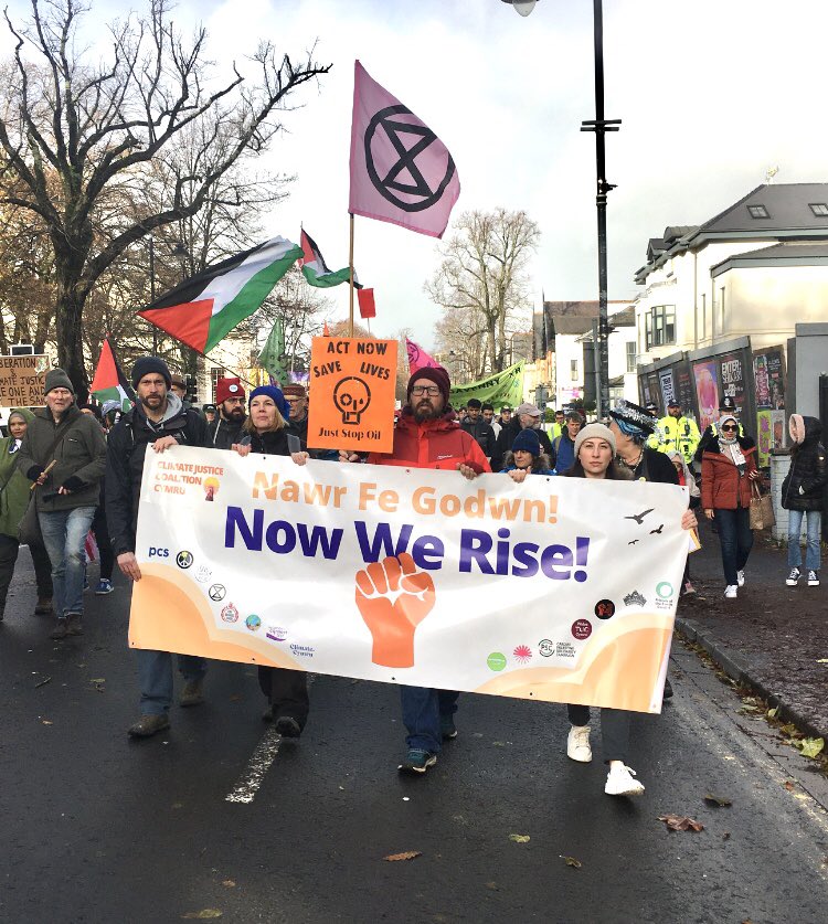 Today we are joining 1000s of people across the globe calling for a greener, cleaner, fairer society

We need a world with climate change solutions that address issues related to economic, racial, gender, social, health justice, and workers’ rights 

 #NowWeRise #ClimateJustice