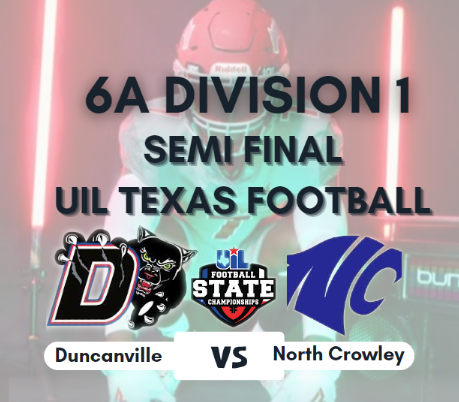 TexasuilTexas's tweet photo. Duncanville vs North Crowley
📺: https://t.co/hFu84j71E8
today @ 3p.
@northcrowley_FB @NCHSAth @CrowleyISD @NorthCrowleyHS @Duncanville_Fb @Duncanville_HS @pantherprints1 @DuncanvilleISD @Duncanvilleisd1 @pantherssports @DvilleISDSuper @_SamuelNix https://t.co/7R6RwcYmAw
