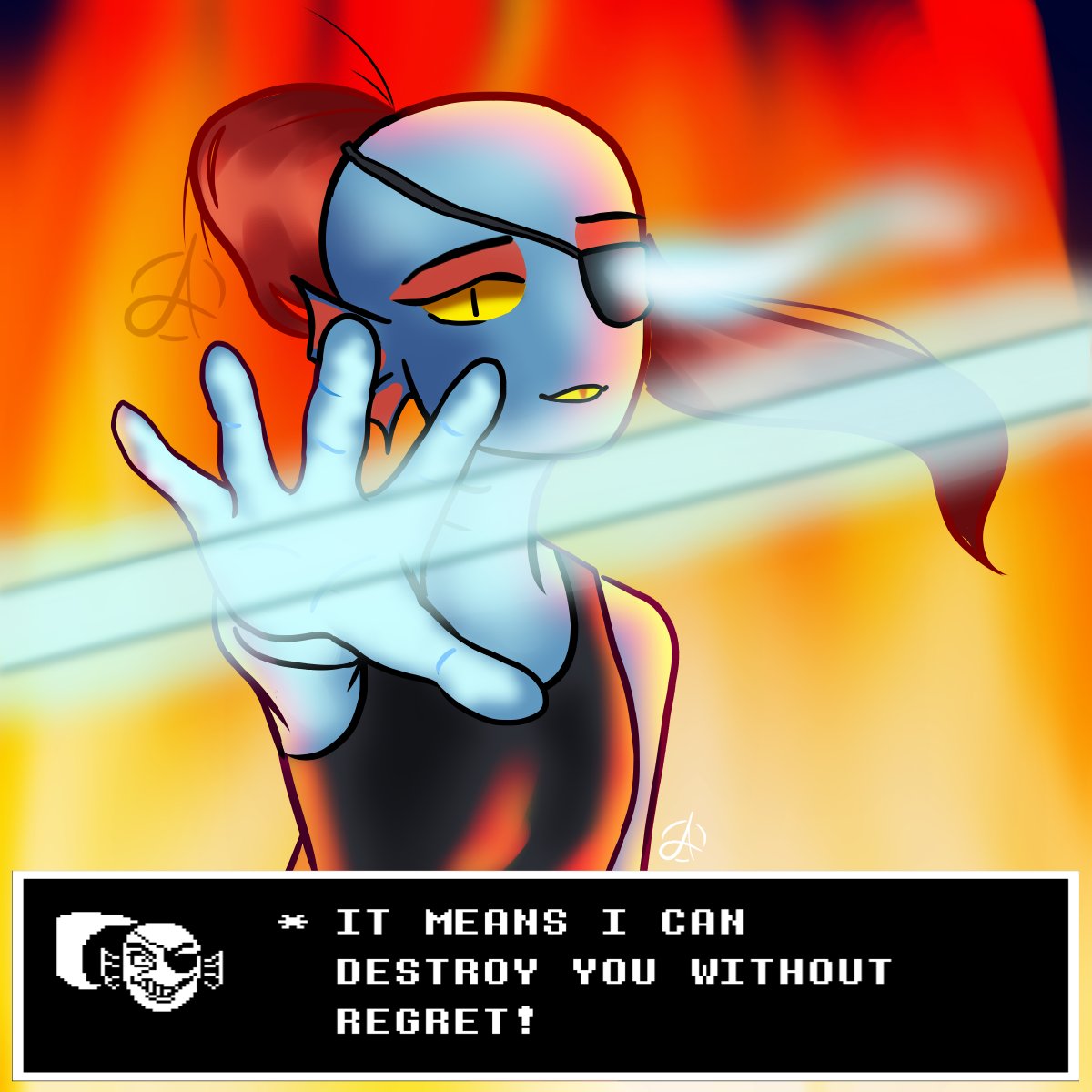 Dannirie_'s tweet photo. Picked up the pen to draw one of my favorite characters of all time!!! 

The Heroine of the Underground, UNDYNE!!! #UNDERTALE https://t.co/PCTEZymn7S
