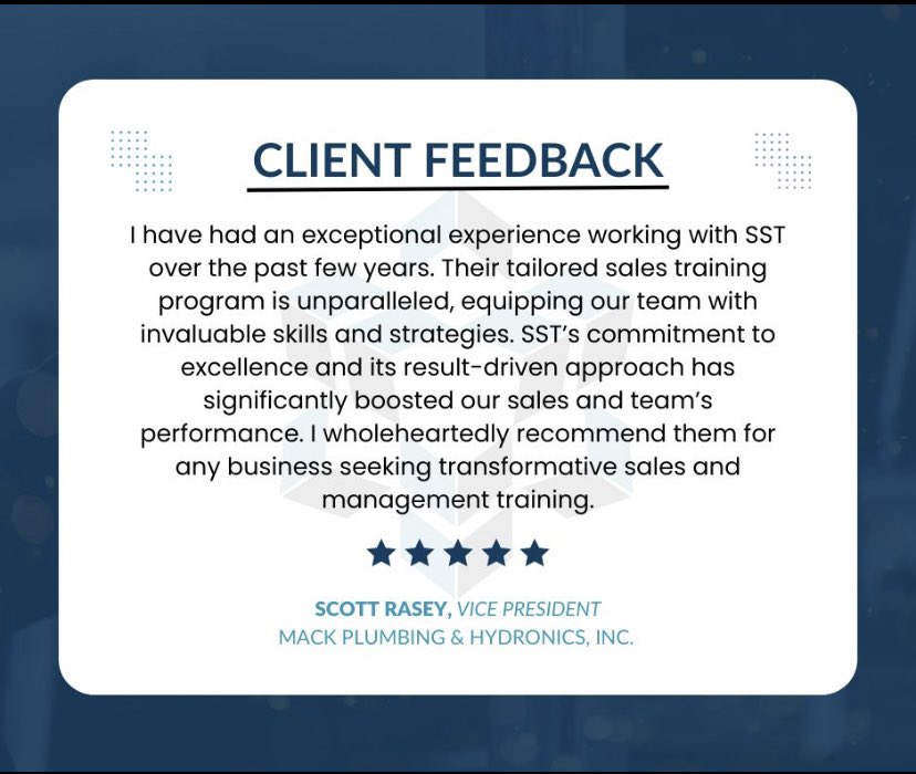 Thank you, Scott Rasey! #contractingreimagined #clientsnotcustomers #scale #process #procedure #leadership #management #sales #serviceandmaintenance #3pillars #multiyearservicegreements #predictablerecurringrevenue #increasednegotiatedprojects #valuation #mechanicalcontractors