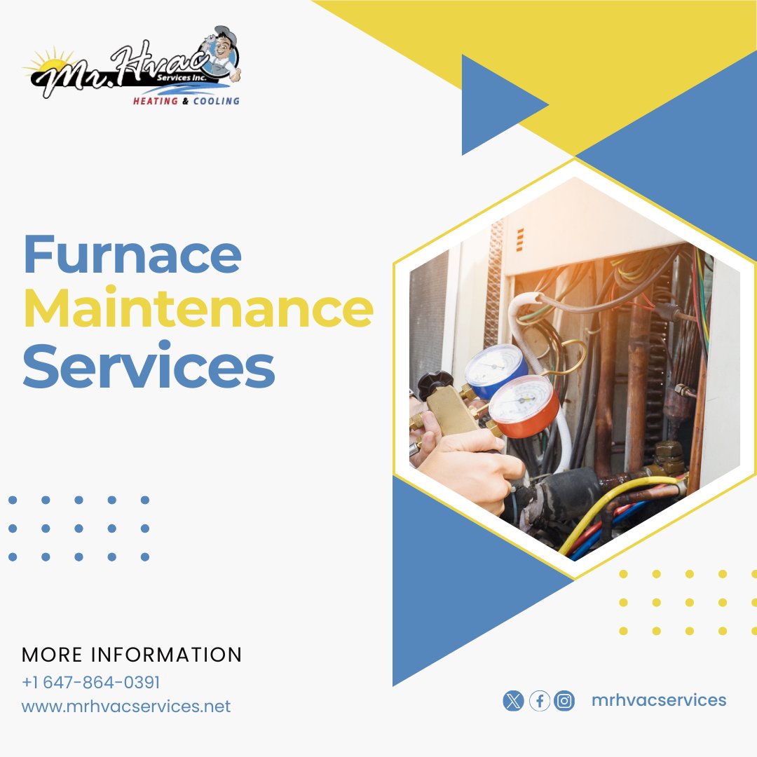 MrHVACServices's tweet photo. ❄️ Ready for winter? Ensure warmth with our Furnace Maintenance Services! 🛠️🔥 Don't let the chill catch you off guard. Schedule now! ❄️✅ #FurnaceCare #WinterReady #HVACpros https://t.co/7MDSbj10M2