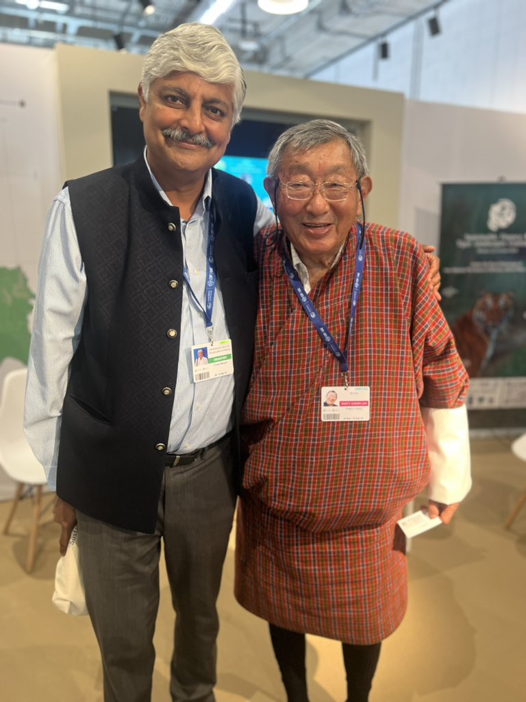 vivek4wild's tweet photo. Happy to participate in a panel on Bhutans protected areas and climate resilient landscapes. Here is a country that has protected more than 60 percent of its forests. Much before #HalfEarth and #30/30 became household terms. Kudos #Bhutan and Dasho Paljor Dorji #Cop28Dubai https://t.co/1mL2EmHJLZ