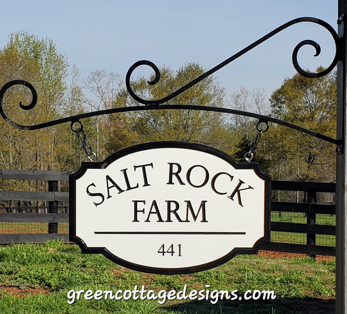 cottage_green's tweet photo. Salt Rock Farm Address Sign by https://t.co/mxWEx0l0jL Our best selling sign! Our original design! #Minimalist #SaturdayMorning #Salty #farmsigns https://t.co/13fFOJk5wP