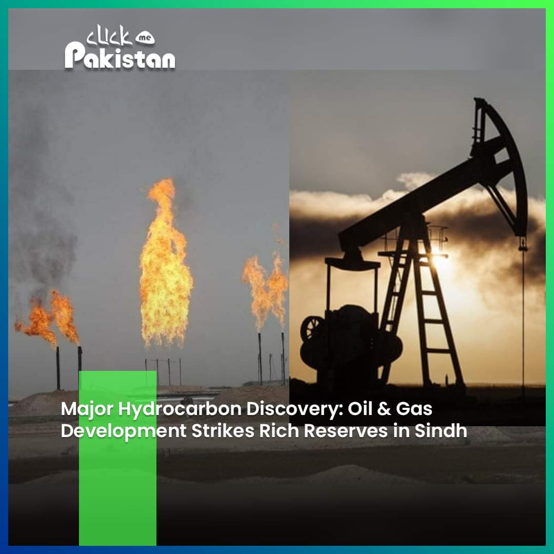 Exciting news in the energy sector as the Oil & Gas Development Company Limited finds significant hydrocarbon reserves in Sindh, marking a significant milestone. 

#clickmepakistan #OGDCHydrocarbonDiscovery #EnergyExploration #SindhOilDiscovery
