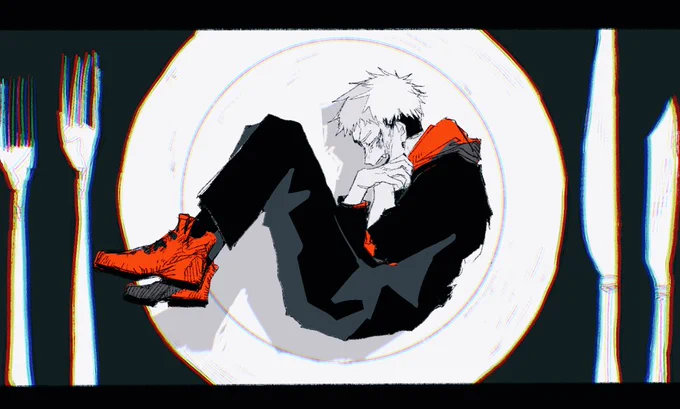 元ツイをみつけられなくなってしまったのだけれど天才コラ画が流れてきたので衝動描きしてしまったもの、、 