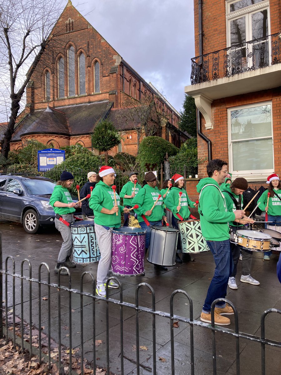 NW6Community's tweet photo. Having a great time at the @XmasMarketNW6 with @w_hub and @CAforWH and a brilliant Samba band! Open until 4pm today! https://t.co/85WxkGHztY