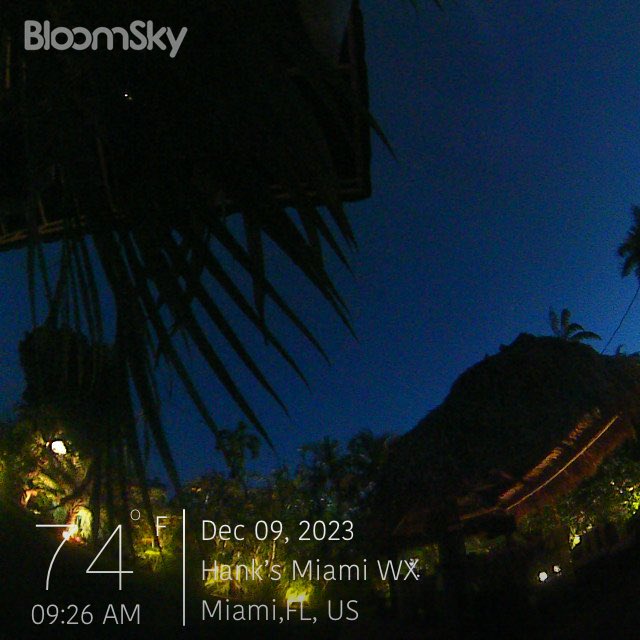 Early Miami weather….