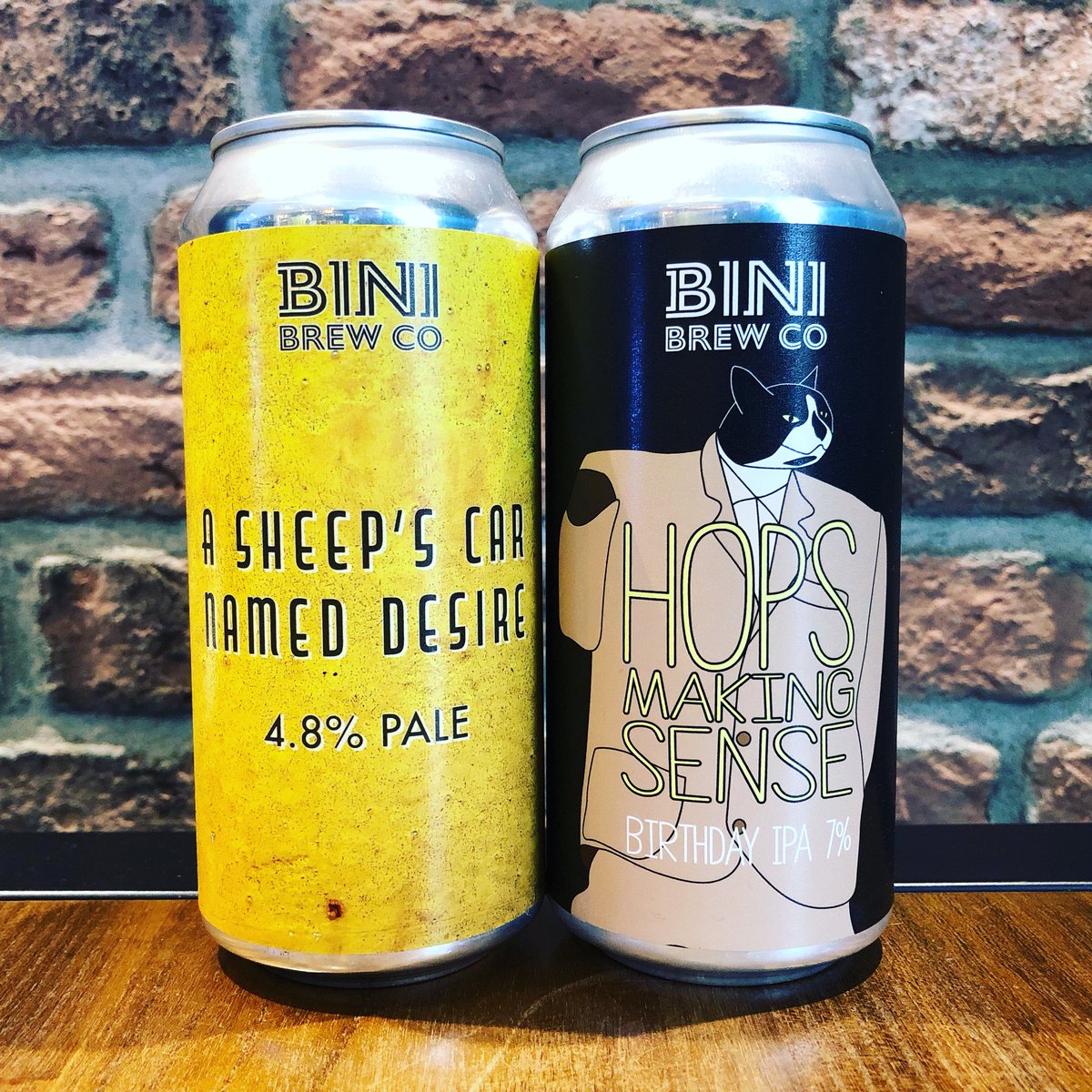 thehoptimist1 (@the_hoptimist1) on Twitter photo New in from <a href="/binibrew/">Bini Brew Co</a>
-A Sheep’s Car Named Desire 4.8% Pale
-Hops Making Sense 7% Birthday IPA New in from <a href="/binibrew/">Bini Brew Co</a>
-A Sheep’s Car Named Desire 4.8% Pale
-Hops Making Sense 7% Birthday IPA