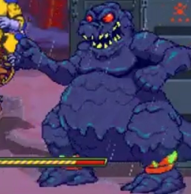 BORUEIRE's tweet photo. I saw gameplay of the new 'Toxic Crusaders' demo on Steam and I stumbled on his BIG oil monster who looks like a cross between Mefudoka from 'Heart of Darkness' and 'Hanna Barbera's Godzilla. #toxiccrusaders #tromaville #polluto https://t.co/IS39zF4a9G