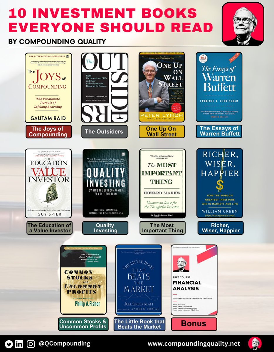 10 Investment lessons I learned from 10 different books: