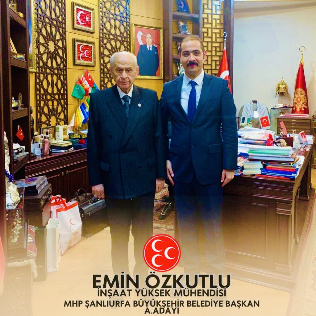 eminozkutlu63's tweet photo. Türk Milletinin sigortası, dünya görüşümüzün iz düşümü Milliyetçi Hareket Partisi’nden Şanlıurfa Büyükşehir B.B. Aday Adaylığı başvurumuzu yapıp; Sn. Genel Başkanımız Devlet Bahçeli Bey’in ellerinden öpüp, hayır dualarını aldık. Siyasi pusulamız Liderimizdir. Ne emrederse o olur. https://t.co/Id6t0ELa4s