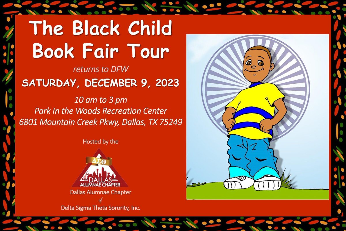 Today is the day! If you are in the DFW area, come by and meet great authors and illustrators while getting great books! The Black Child Book Fair Tour! Parks in the Woods Recreation Center 6801 Mountain Creek Parkway 10am-3pm #books #childrensbooks #dallastexas #texas