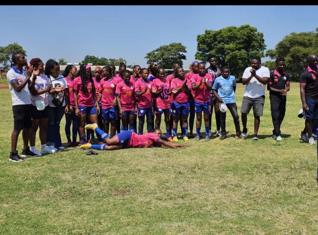 HerentalsFc's tweet photo. Herentals FC Queens retain their crown and lifted The 2023 Zimbabwe WPSL . Welldone Champions #mastudentsvabvamburi @stevestivers @barrymanandi @ProminanceMakaz @MukuruDouble @ephraimtaguET @larry_moyo @HMetroSport @SundownsLadies @CastleLagerPSL https://t.co/ZL1rD0RTUM