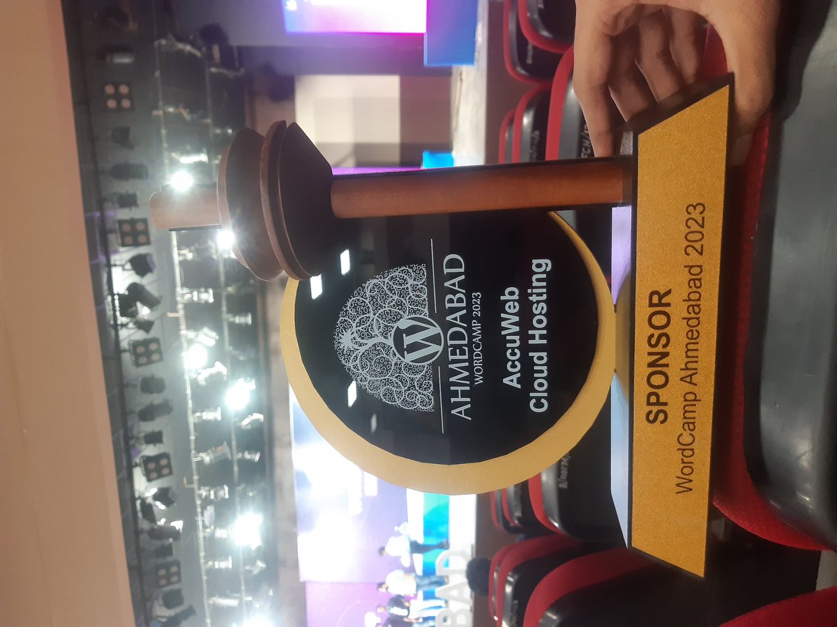 AccuWebCloud's tweet image. Proud Moment as PLATINUM SPONSER at WordCamp Ahmedabad 2023! 🌟 ✨
.
#AccuWeb.Cloud
#Accuwebhosting.com
#wordCamp2023
#WordCmap
#WordCampAhmedabad
#WordPress
#WordPressenthusiasts