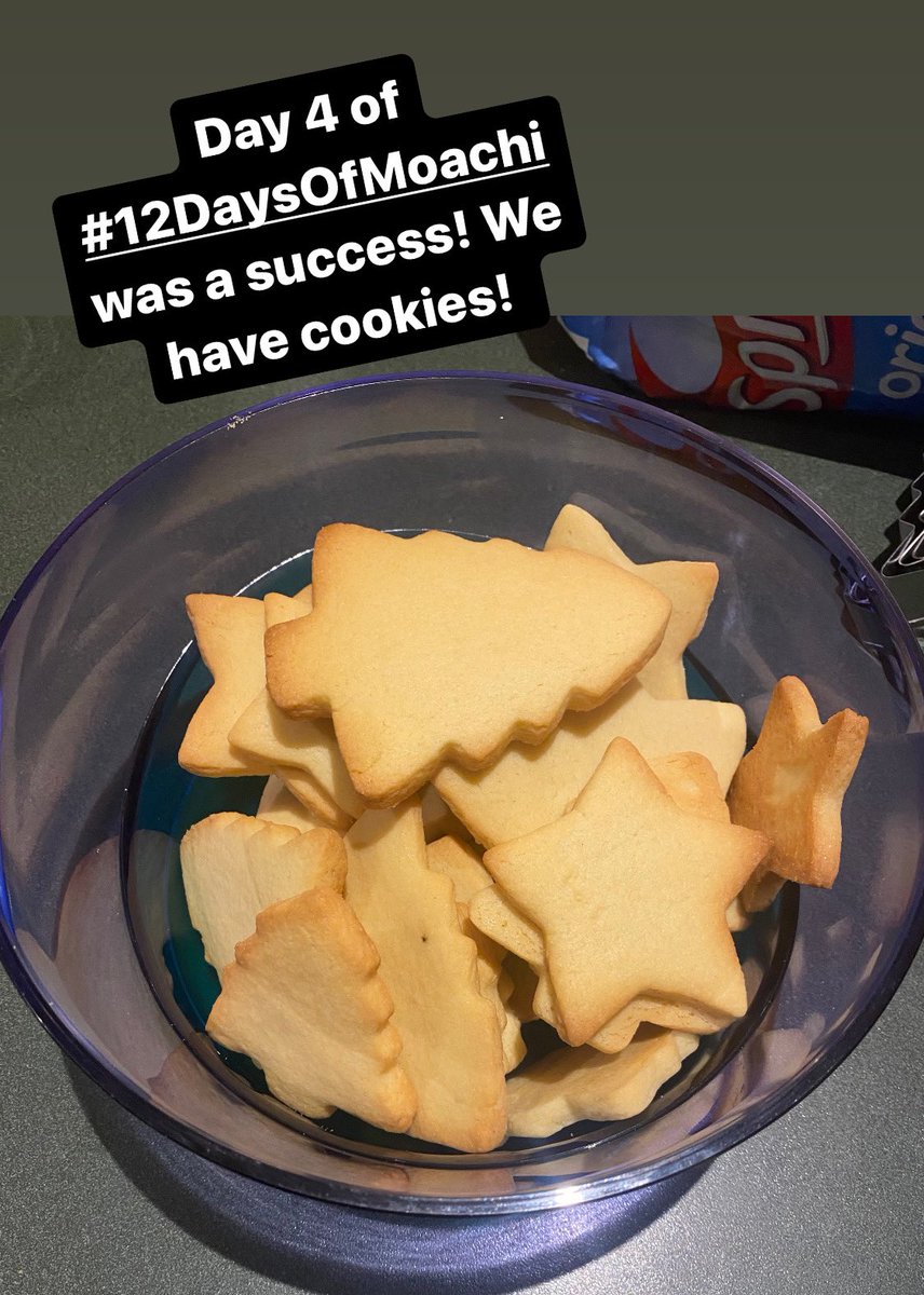 moachiman's tweet photo. Day 4 of #12DaysofMoachi Cookies turned out great! Monday we decorate! https://t.co/rvh2CbernH