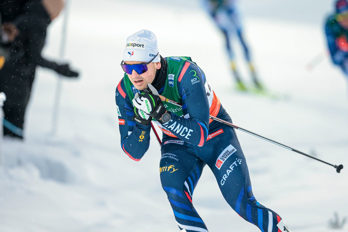 FedFranceSki's tweet photo. Ski de fond sprint classique 🇫🇷

À Östersund, @JulesChappaz est 5⃣e de sa demi-finale. 
Malgré une grosse manche, il manque la qualification en finale d'un cheveu. 🇫🇷👊

@ChanavatLucas termine 6⃣e de sa demi-finale.
 
📅 Retrouvez nos bleus demain à 10 h 15 pour le 10 km. 🇫🇷👊

📸 Nordic Focus