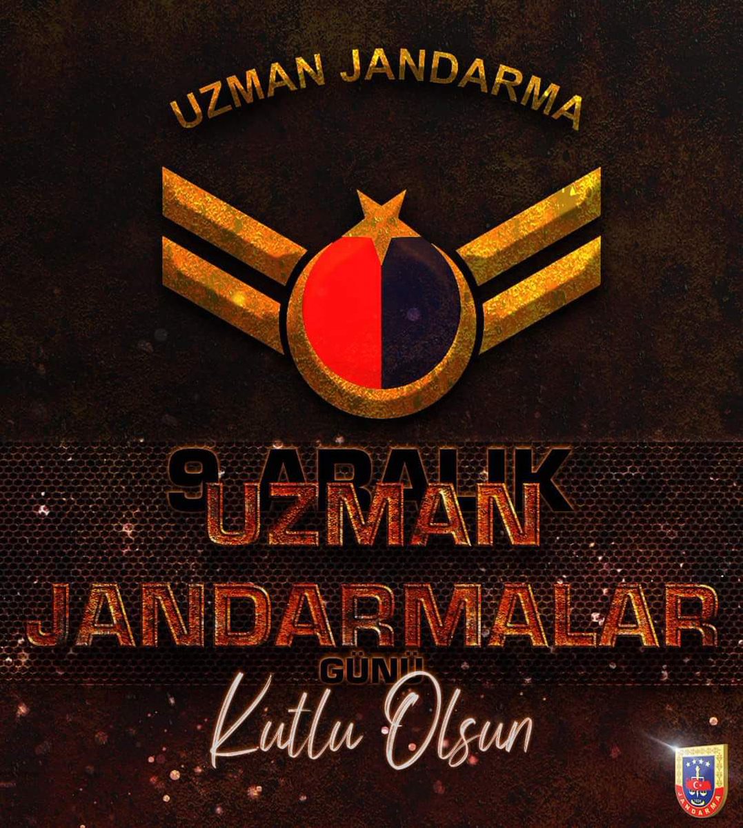 Vatan Savunmasında,
Terörle Mücadelede,
Cesaretle,
Fedakarca, 
Görev yapan,
Tüm Uzman Jandarmalarımızın 
#9AralıkUzmanJandarmalar Günü kutlu olsun.
Şehadete yürüyen şehitlerimizi rahmetle, gazilerimizi minnetle anıyoruz. 
#uzmanjandarma