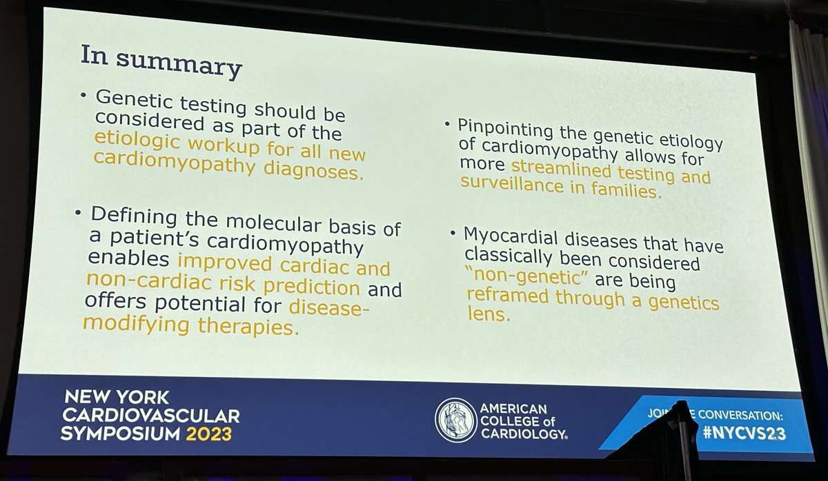 Genetics in cardiomyopathy by <a href="/GeneticHeartDoc/">Amy R. Kontorovich, MD, PhD</a> 👌
