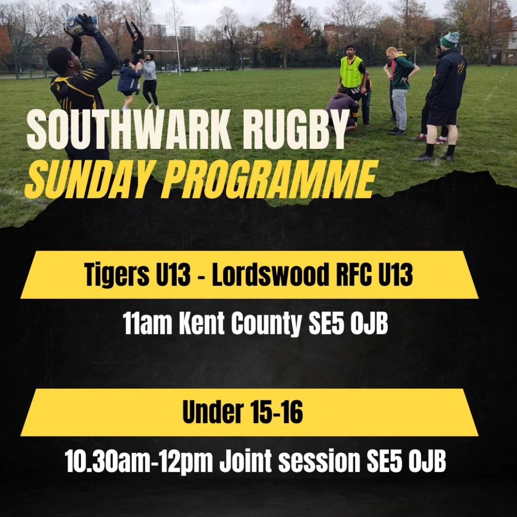 Southwark Tigers (@southwarktigers) on Twitter photo There's no place like #home ποΈ
Tomorrow we'll have a full house and a great game for our Under 13 against <a href="/lordswoodrfc/">Lordswood R.F.C.</a> π€Ό
#sportdevelopment #londonrugby #AllStars #wearesouthwarktigers #kidsrugby #wearesouthwarkrugby There's no place like #home ποΈ
Tomorrow we'll have a full house and a great game for our Under 13 against <a href="/lordswoodrfc/">Lordswood R.F.C.</a> π€Ό
#sportdevelopment #londonrugby #AllStars #wearesouthwarktigers #kidsrugby #wearesouthwarkrugby