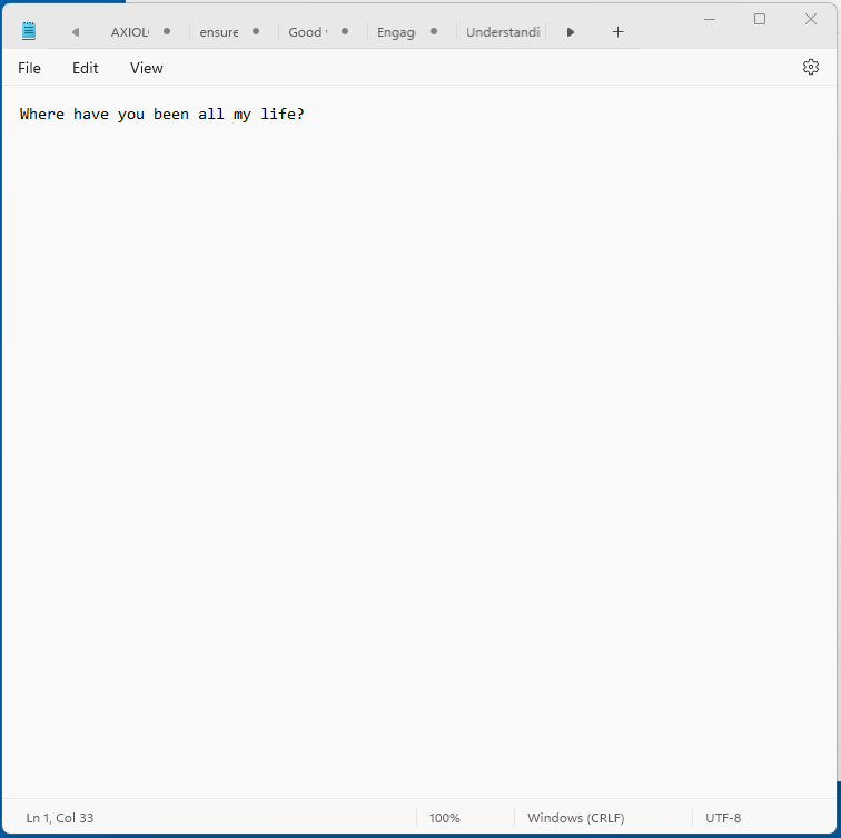 CoreyKMedia's tweet photo. Most underrated update for Windows...
Autosave on Notepad.
Pretty nice not having to manually save 10 notes every time I want to reboot.
#thesmallthingsinlife https://t.co/gJkMcfPqdH