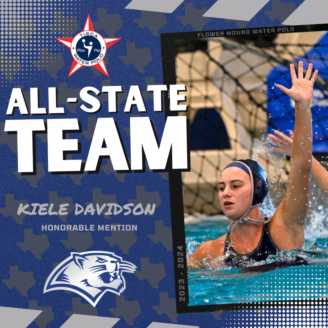 Congratulations to Kiele Davidson on her selection to the @TISCAtx All-State Team for the 2023-2024 season! #JagWaterPolo #GoJAGS #FMHSPolo