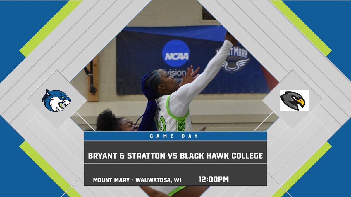 GAME DAY! We host Black Hawk College from Moline, IL! Ready for another opportunity to compete against some good competition! Come cheer us on or catch it online at the link below #BSCWBB ⏰ 12pm 📍 Wauwatosa, WI 💻 wisconsin.bscbobcats.com/fanzone/stream…