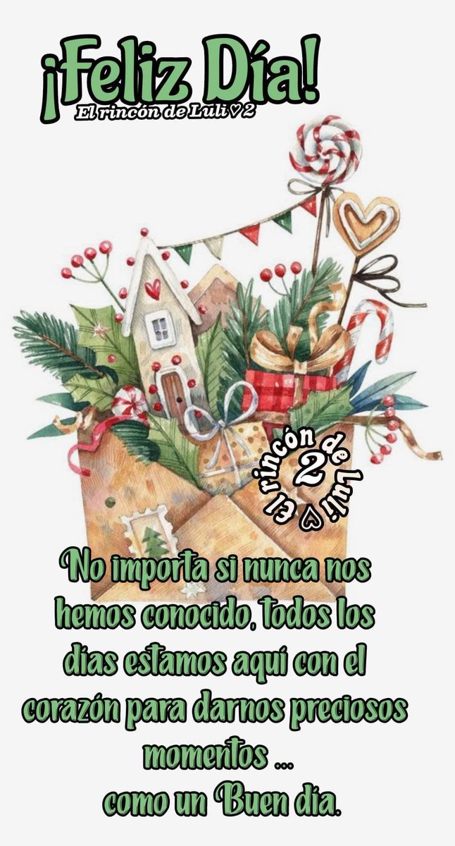 No importa, si no nos conocemos, es maravilloso recibir un saludo de buenos días y bonitos deseos que te cambian el día 🤗 👍
Feliz y excelente Sábado ☺️