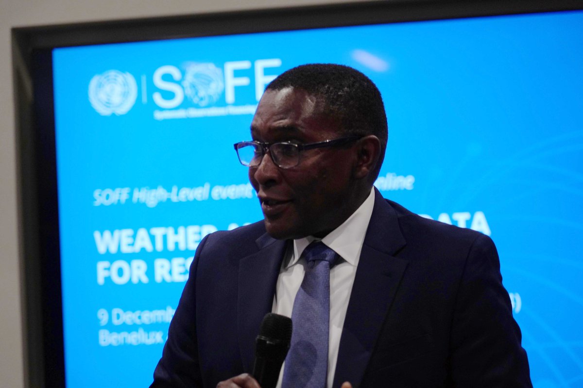 'We can get this done, and we must get it done!' @SelwinHart - 72 partners have already committed to closing the basic #weather data gap thanks to @UN_SOFF. 60 countries are in the first readiness phase. @WFPChief #COP28 #Benelux #EarlyWarningsforAll un-soff.org