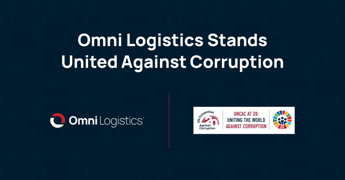 Today, on International Anti-Corruption Day, Omni Logistics proudly reaffirms our commitment to integrity, transparency, and doing what's right. Together, we're building a better future for generations to come. #UnitedAgainstCorruption #IACD2023