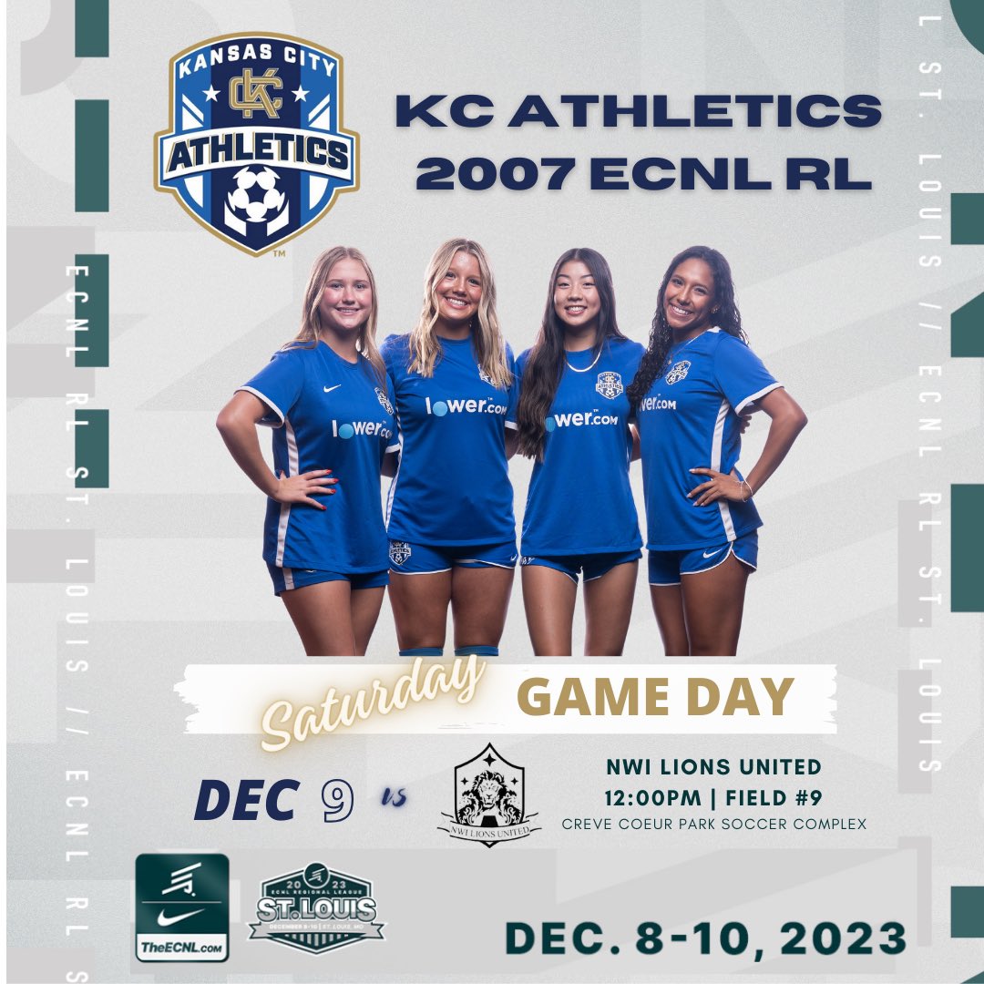 Game #2 starts at 12pm today! Join us for an action packed showdown ⚽️🔥

<a href="/AthleticsKC/">KC Athletics Soccer Club</a> 
<a href="/ECNLgirls/">ECNL Girls</a> <a href="/Thesoccerwire/">SoccerWire</a> <a href="/TopDrawerSoccer/">TopDrawerSoccer</a> <a href="/PrepSoccer/">Prep Soccer ⚽️</a>
<a href="/ImCollegeSoccer/">College Soccer Truth ™</a> <a href="/ImYouthSoccer/">ECNL/GA/Recruiting/College Soccer</a>
<a href="/HSSoccerKC/">SoccerKC</a>