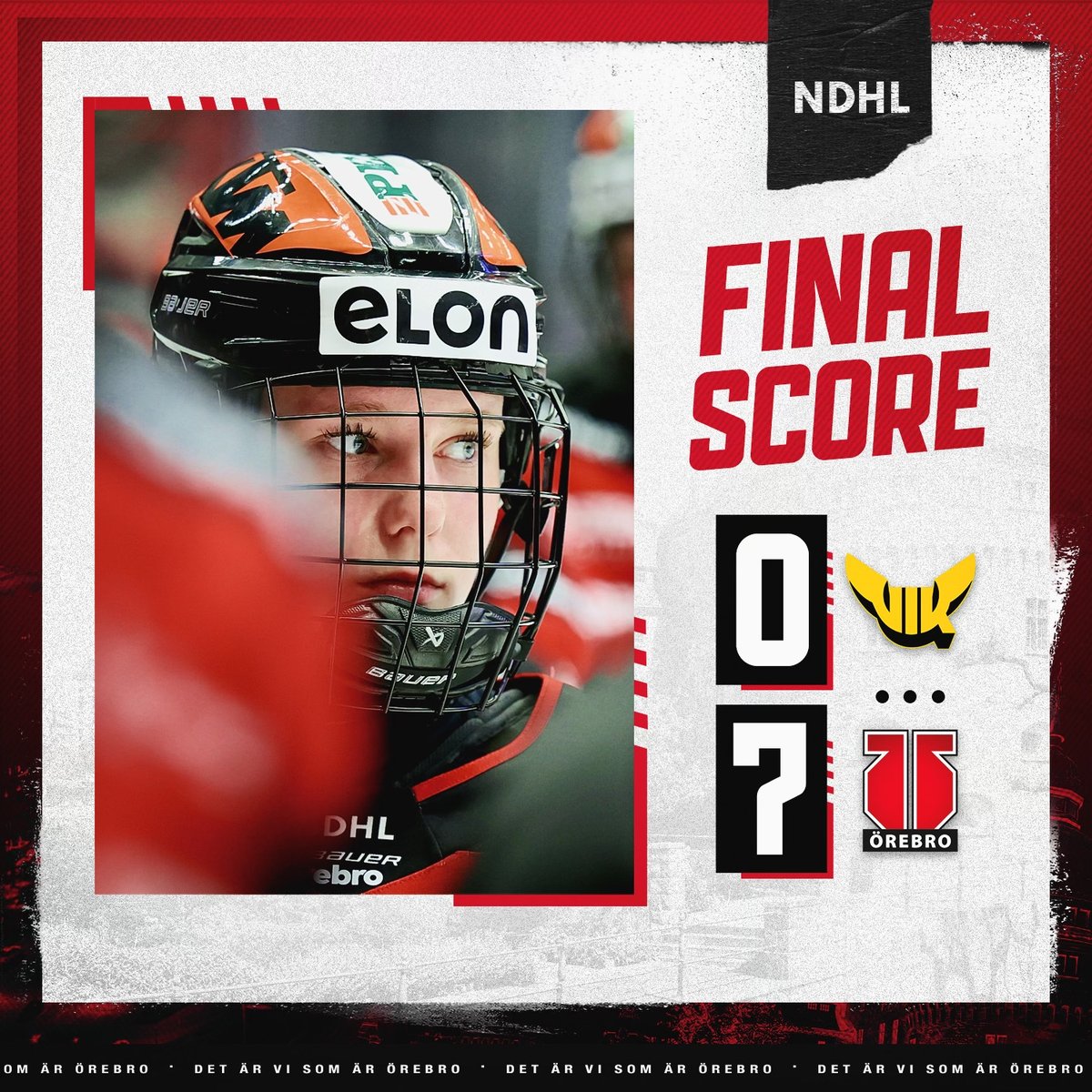 orebrohockey's tweet photo. VINST! Vi slutar tvåa i NDHL och kan nu ladda för spel i HockeyAllsvenskan efter nyår! https://t.co/itcNeFTCC4