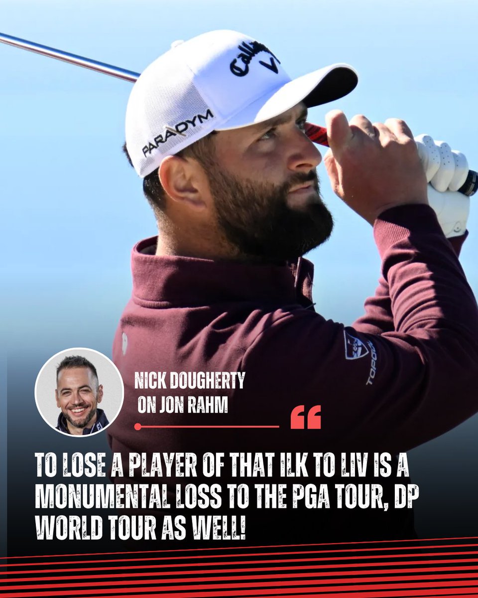 ClubGolfUpdates's tweet photo. #JonRahm's move to LIV Golf is a huge loss to the PGA Tour/DP World Tour! Agree?

#golf #livgolf #Pgatour #dpworldtour https://t.co/zyVzJSREIT