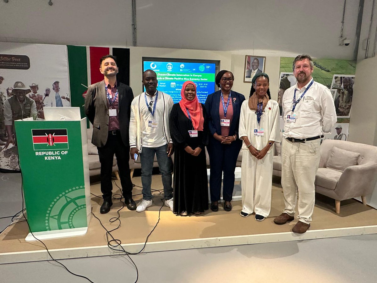 PlymouthMarine's tweet image. What a fantastic event today! Thank you to the panelists and audience in: 'Ocean-Climate Innovation in #Kenya: Towards a #ClimatePositive #BlueEconomy sector'. @OceanDecadeECOP @UNOceanDecade