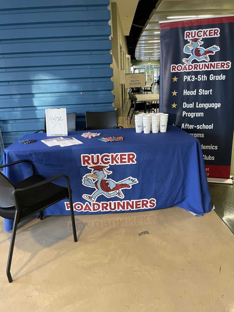 Want to serve @RuckerHISD as our school nurse 👩‍⚕️ 🧑‍⚕️? Come see us today at Hattie Mae White from 9-12! @HoustonISD @HisdSouth @JEOcanas1 @AnnaLWhite1