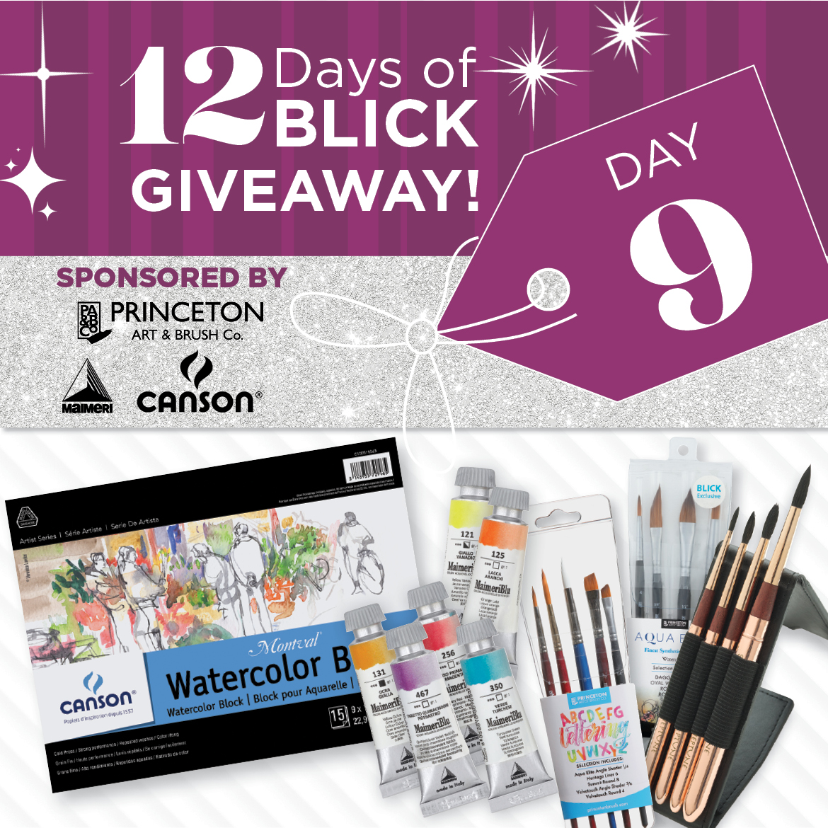 🎁✨ 12 Days of BLICK, Day 9! ✨🎄 Enter to WIN a $100 BLICK Gift Card! ❄️ We're giving away three $100 BLICK Gift Cards every day through December 12, so enter daily for a chance to win! ow.ly/lkFJ50QcFZB