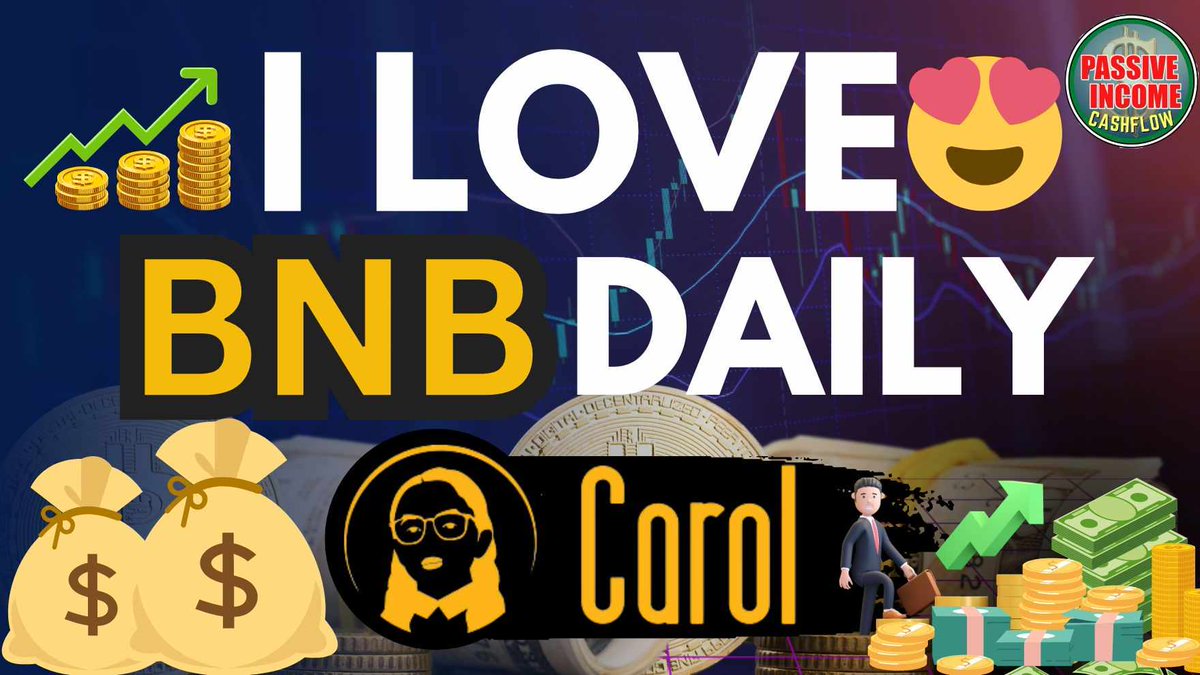 BNB Carol is giving me 3.55% per day! 🤑🤑🤑
youtu.be/HisucFEc2mg?si… <a href="/carol_protocol/">Carol Protocol</a> bit.ly/startyourcarol… I love BNB Carol! 😍😍😍 bit.ly/startyourcarol…