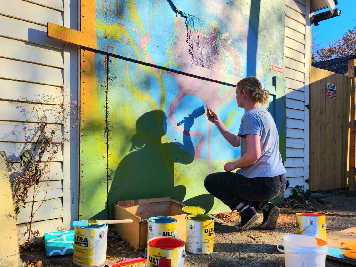 This was the last week for our volunteer from the <a href="/Katimavik/">Katimavik</a> program! In just a short few months, Talea learned all the ropes around The Carrot, served at our food pantry, and painted a mural in the community. Thank you for your time with us! We wish you all the best.