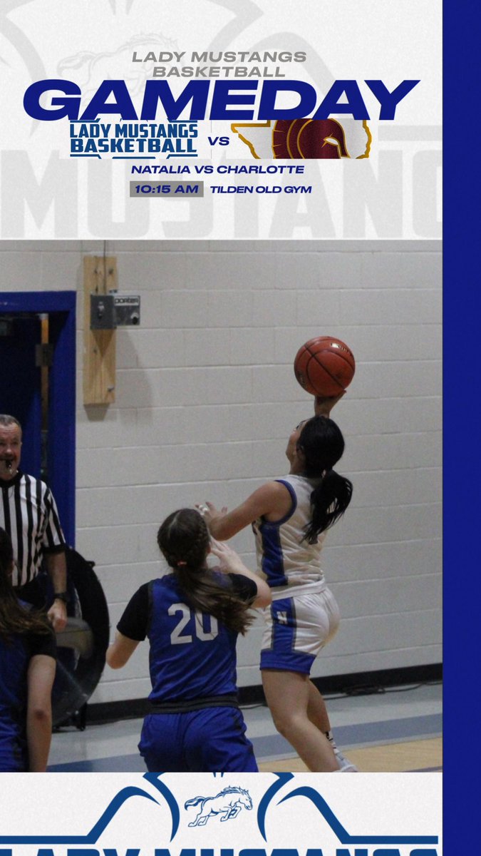 🚨GAME DAY 🚨
Tilden Classic Day 3
🏀Lady Mustangs 🆚 Charlotte 
⏰10:15 AM
📍Tilden Old Gym
#TTP #ChampionshipCulture #WeAre #AllIn