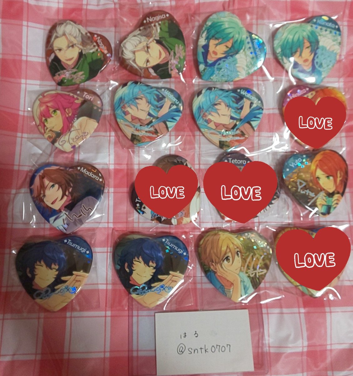 【譲渡】あんスタ 中国 宝石心晴缶バッジ

譲:★(燐音)
☆(こはく･HiMERU･藍良･茨･宗･千秋)
○(翠･桃李･渉･凪砂･奏汰)
△(友也･斑･ゆうた･つむぎ)

求:500円+送料

1点につき★は△から2点、☆は△から1点お迎えをお願いします。
○△は1点からお譲り可能です。